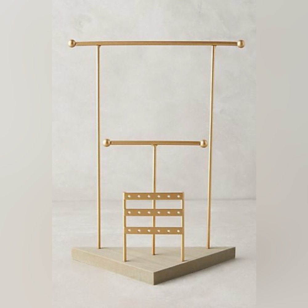 Anthropologie Brass Jewelry Stand